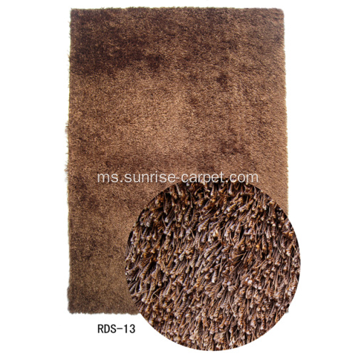 Polyester Thick &amp; Thin Benang Mix Carpet Rug